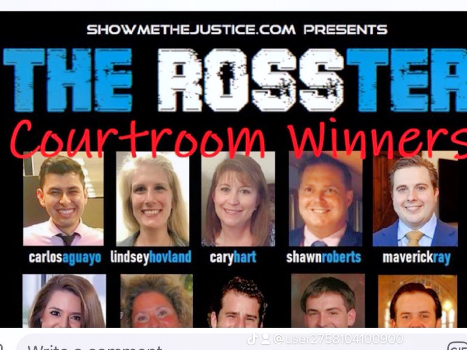 The Rosster Courtroom Winners featuring Shawn Roberts