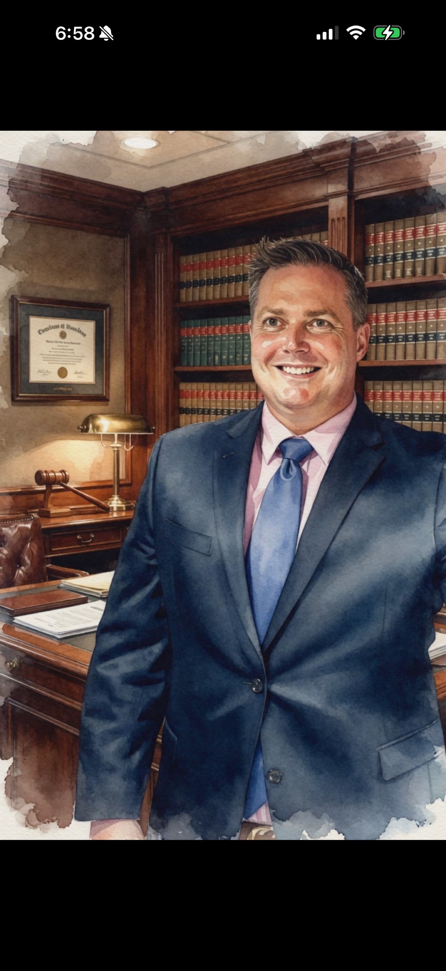 Shawn R. Roberts in the law library